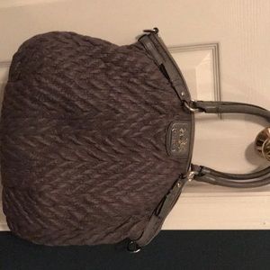Coach Madison Quilted Nylon handbag Gray